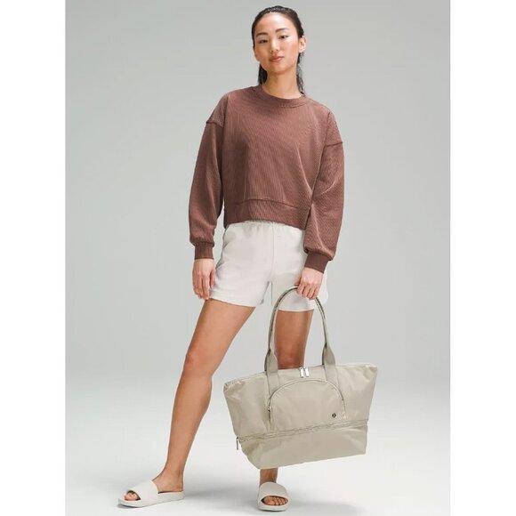 Lululemon Women's City Adventurer Tote 27L Raw Linen Beige OS - Picture 1 of 14